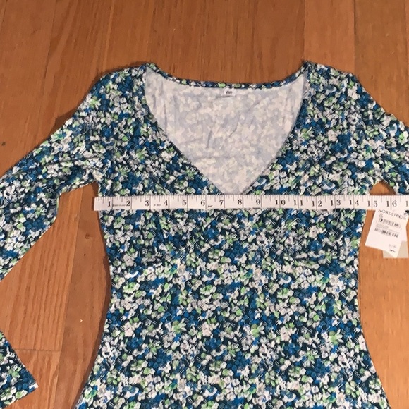 BP Green Moss Hannah Kate Floral Print Dress XS - Picture 8 of 9